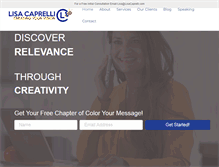 Tablet Screenshot of lisacaprelli.com